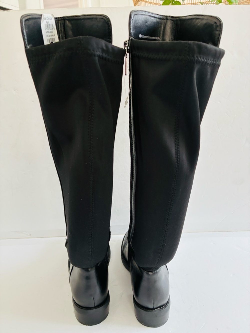 BLONDO Ellie Womens Waterproof Riding Black Knee-High Leather Boots Size 5.5 NEW - Picture 7 of 10